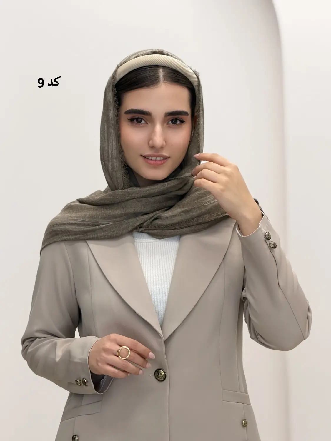 6889-شال کنفی لالیک
